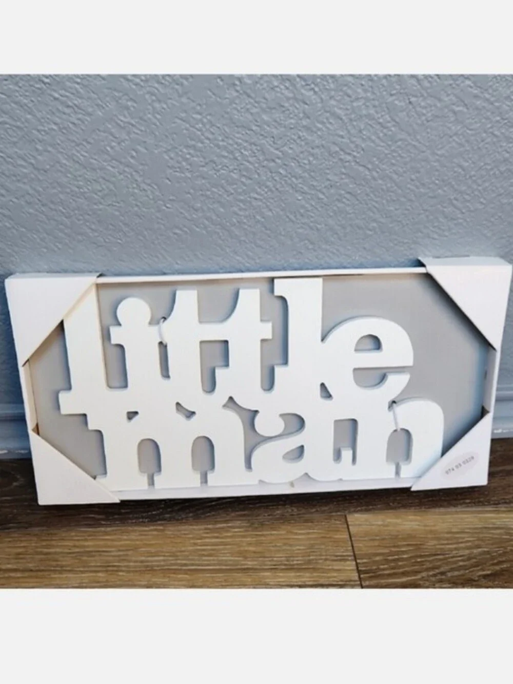 NWT Target Little Man White Wood Sign
